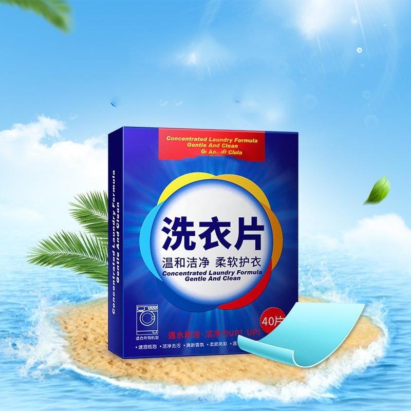 Laundry Sheet Fragrance Deep Cleansing Laundry Detergent Easy To Clean Low-foam