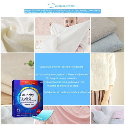 Laundry Sheet Fragrance Deep Cleansing Laundry Detergent Easy To Clean Low-foam