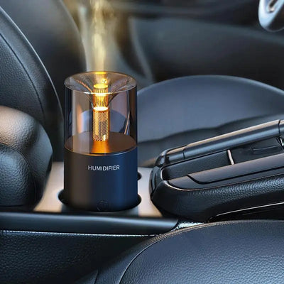 Mini Car Diffuser Humidifer Auto Air Purifier with LED Light Air Freshener Office Desktop Car Aroma Aromatherapy Diffuser