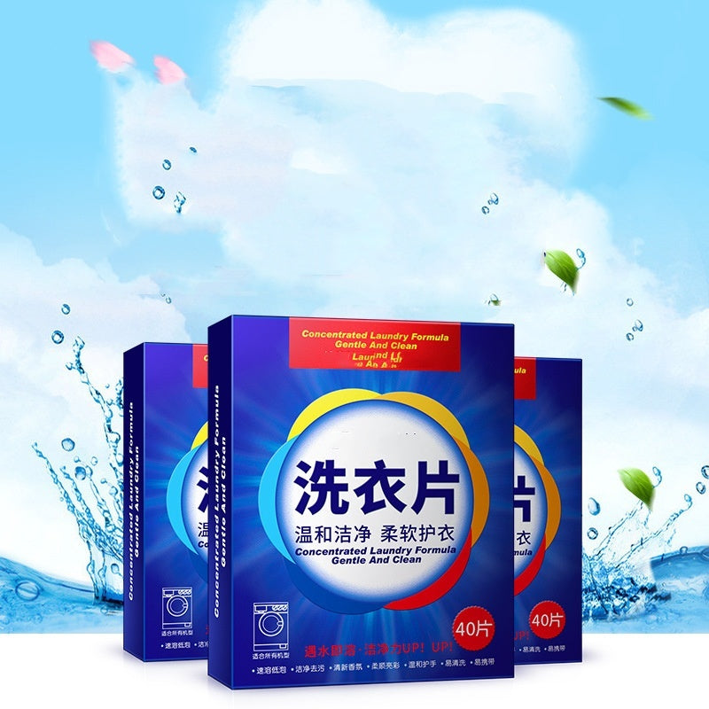 Laundry Sheet Fragrance Deep Cleansing Laundry Detergent Easy To Clean Low-foam