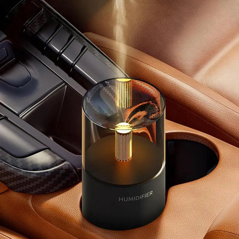Mini Car Diffuser Humidifer Auto Air Purifier with LED Light Air Freshener Office Desktop Car Aroma Aromatherapy Diffuser