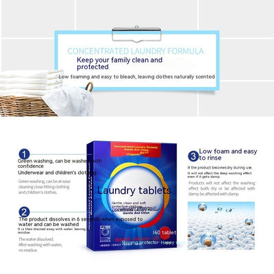 Laundry Sheet Fragrance Deep Cleansing Laundry Detergent Easy To Clean Low-foam